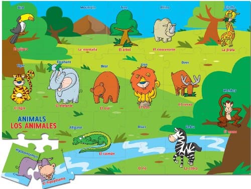 Ingenio Bilingual Learning Puzzle - Animals