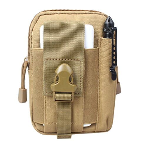 Mmei EDC Military Tactical Bag Multi-Purpose Compact Pack Camping Hiking Trekking (Tan)