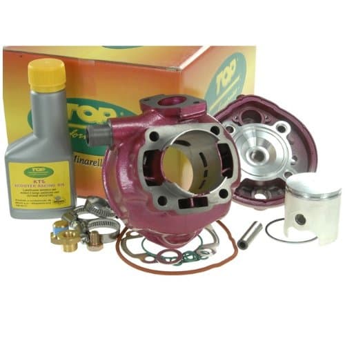 Top Performances cylinder kit Due Plus for (Langewinde)/Ref. 030230 Cylinder Kit 70 cc for Aprilia Area 51 Gulliver 492, SR50, Sonic Benelli K2 Beta Ark, Eikon, Italjet Dragster, Malaguti F12 Phantom F15 Firefox MBK Nitro, Mach G, Yamaha Aerox, Jog RR 50