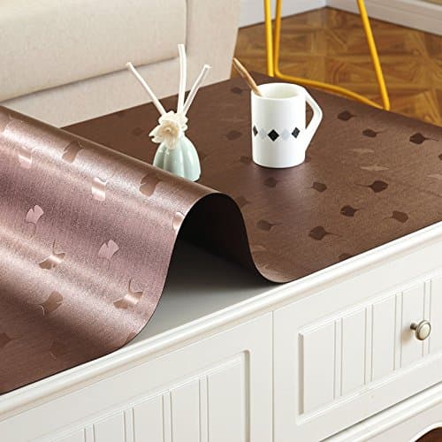 XMMLL Tablecloth Pvc Waterproof Soft Glass And Split Table Cloth,H Scrub),90160Cm