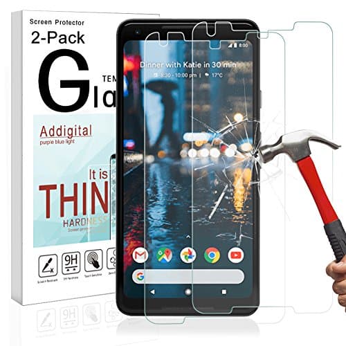 Google Pixel 2Xl Screen Protector, Addigital HD Clear Screen Protector for Google Pixel 2 XL 9H Hardness 2.5D Pixel 2 XL Tempered Glass [Anti-Fingerprint][Bubble-Free][Anti-Scratch][2-Pack]