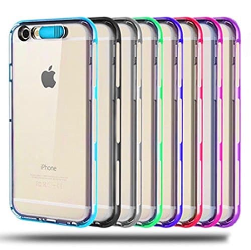 iPhone 6 Case, iPhone 6s Case, LED Flash Cover Illumination + Luminous Soft Protective Bumper Case (Pink)