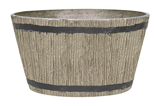 Stone Light DL Series Cast Stone Planter, Size - 16 x 16 x 9.5 inches, Color - Sand Stone