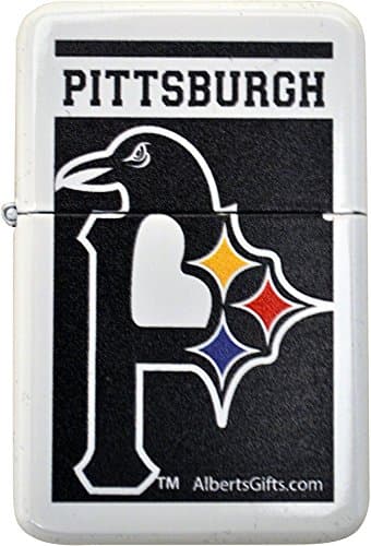 Pittsburgh 3 in 1 Logo Windproof Lighter (Black Logo)