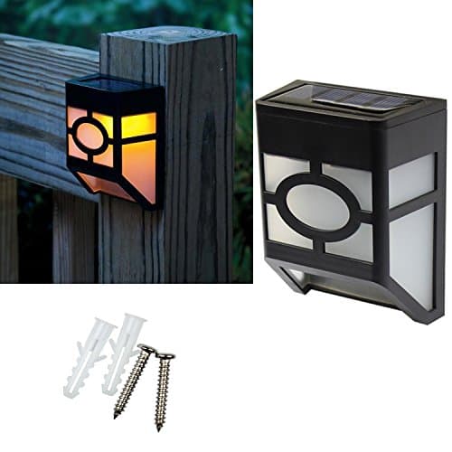 Solar Powered Motion Sensor LED Light Outdoor, Waterproof Solar Power Light Wall light Wall Light Fixture Lamp for Garden, Pool Pond Patio, Deck(Warm White,2 Packs)