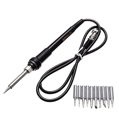 Saver 5 Core Welding Iron Handle With 10pcs Solder Iron Tips For 852D 936 909D