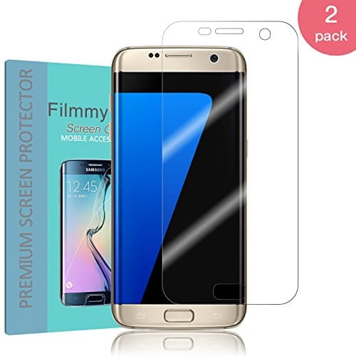 Galaxy S7 edge Screen Protector,[2-Pack][Full Coverage], Filmmy Soft Tough Tpu Ultra HD Screen Protector Film for Samsung Galaxy S7 edge