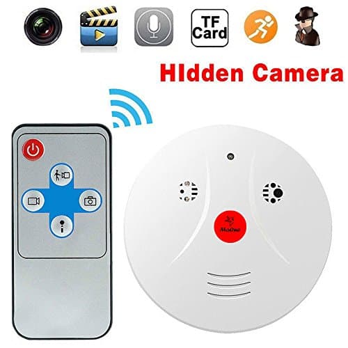 MaQue Hidden Spy Camera Smoke Detector Nanny Cam Motion Detection Camera Perfect for Hotel Office Nursing Home