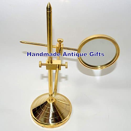 Antique Style Jewelry Making Adjustable Magnifying Glass Solid Brass A