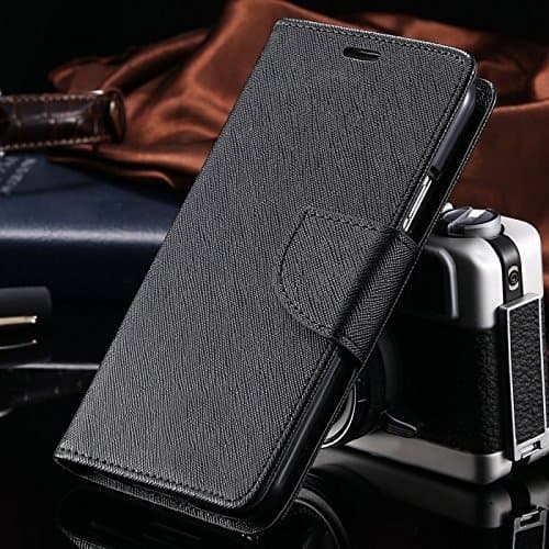 Thinkzy Artificial Leather Flip Cover Case for Huawei Nova 3i – Black