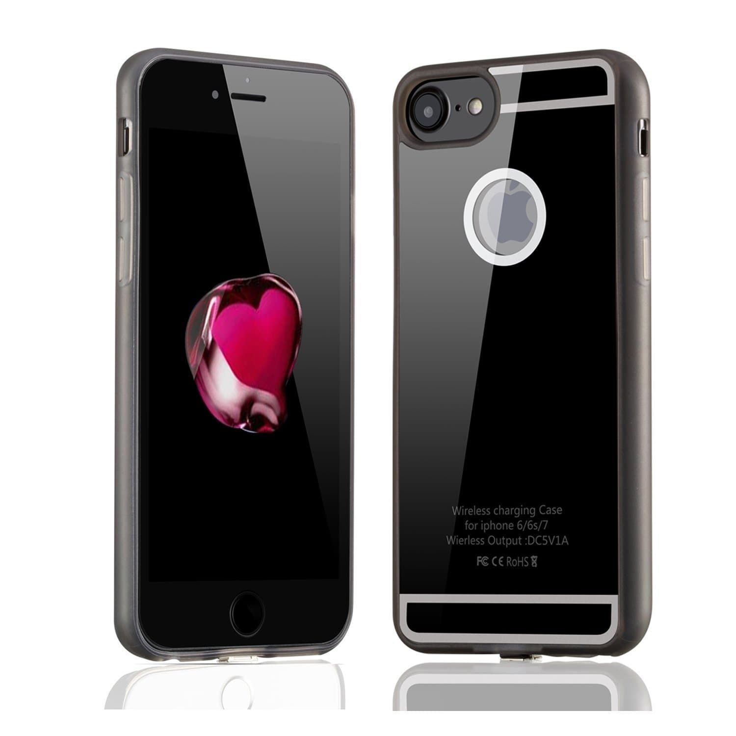 Antye Qi Wireless Charging Receiver Back Cover TPU Soft Case for iPhone 7 / iPhone 6S / iPhone 6 (4.7 Inch-Screen) with…