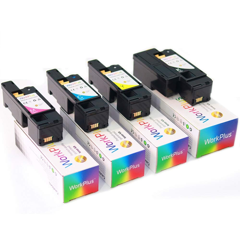 Workplus Compatible Toner Cartridge Replacement for Xerox phaser 6020, 6020V, 6020BI, 6022, 6022V, 6022NI, Xerox WorkCentre 6025, 6025V, 6025BI, 6027, 6027V, 6027NI (MYCK, 4-Pack)