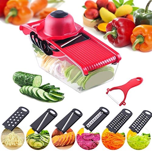 Yannuo 5 in 1 Multifunction Manchester Adjustable Manually Vegetable Slicer Kitchen Slicer