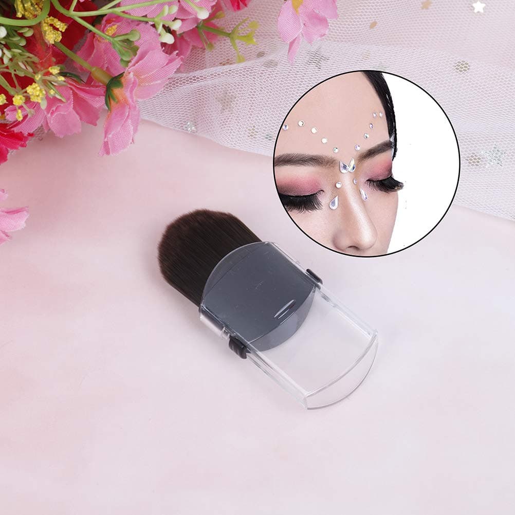 Sightui 5 Pcs Mini Transparent Telescopic Makeup Brush Extensible Powder Foundation Brush Brushes Cosmetic Tool