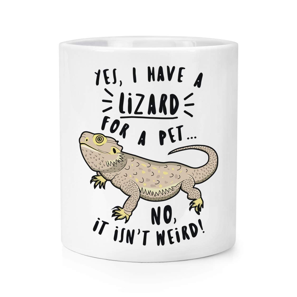 Yes I Have A Lizard for A Pet Makeup Brush Pencil Pot