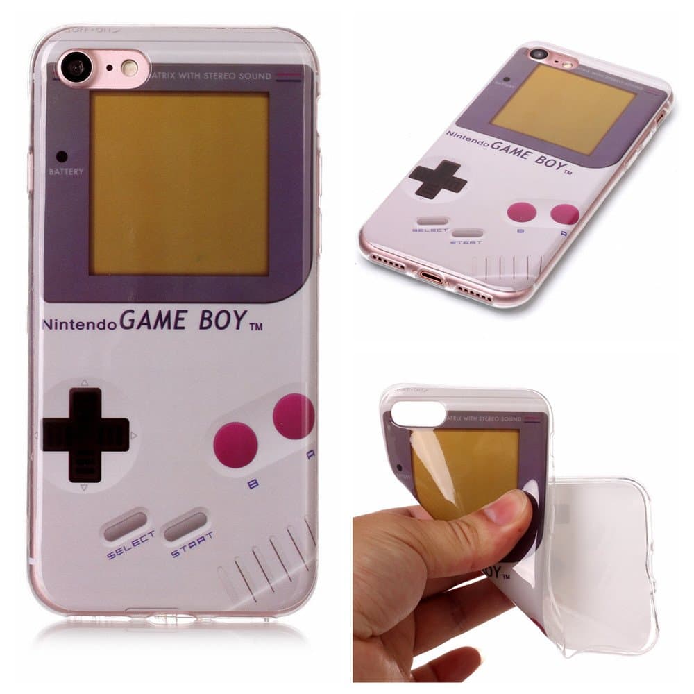 iPhone 7 Case,iPhone 8 Case,XYX [Scratch Resistant][Anti Slip][Game Boy] Premium TPU Snap-On Shock Silicone Protection Case for iPhone 7 / iPhone 8