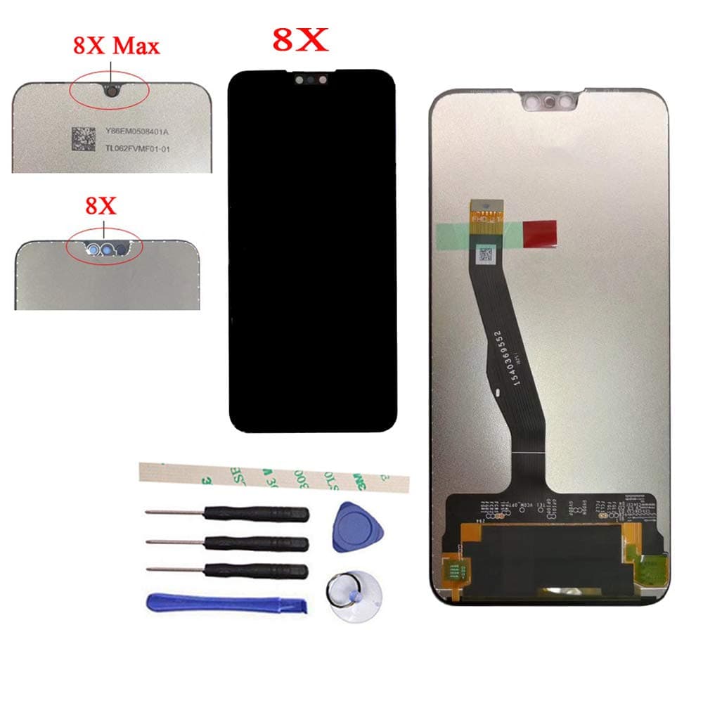 Draxlgon LCD Display Touch Screen Digitizer Assembly Replacement for Huawei Honor 8X JSN-AL00 JSN-AL00a JSN-TL00 JSN-L21 JSN-LX3 JSN-L23 JSN-LX1 6.5"