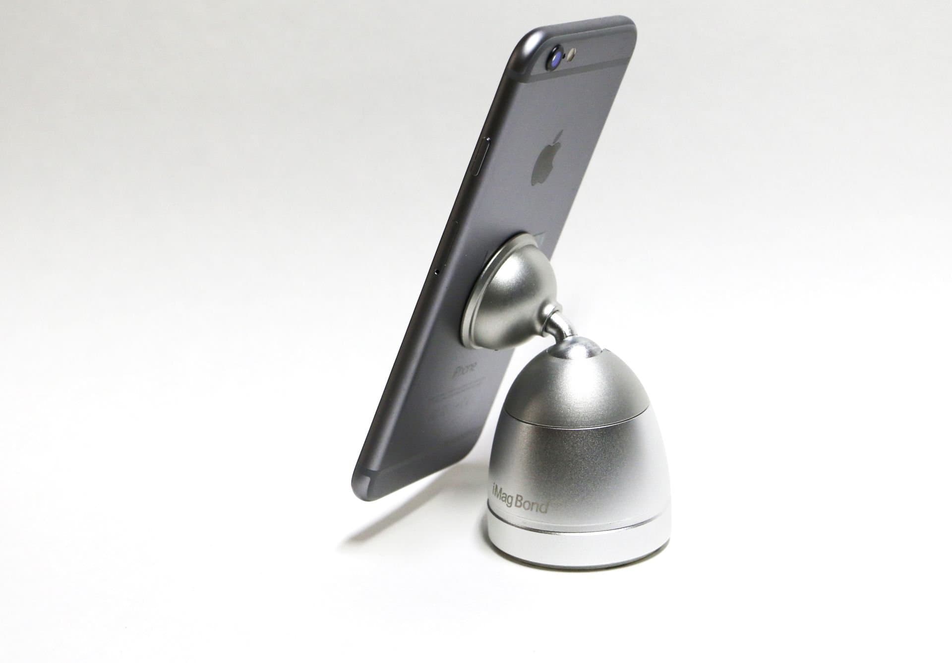 iMagBond High-End Universal Car Dashboard Magnetic Mount, CNC Anodized Aluminum Material, car mount holder, for iPhone 5, iPhone 6, iPhone plus, Samsung Galaxy phone, google droid and HTC phone with Hands-free Technology