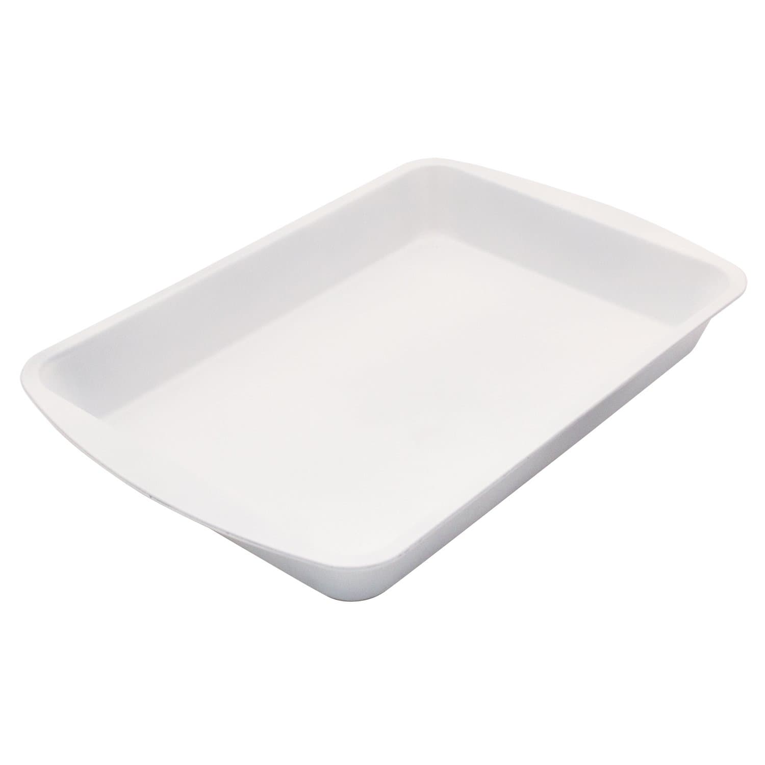 CeramaBake BC2000 Range Kleen Roaster Pan, 9 by 13-Inch, White