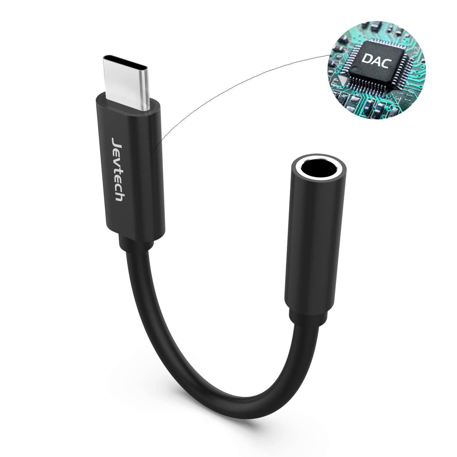 Jevtech Google Pixel 2 Headphone Adapter USB C to 3.5mm Adapter with Chip/DAC Chipset for Pixel 2/2XL, Pixel 3/ 3XL, IPad Pro 2018 Essential PH-1 and Others USB C Devices