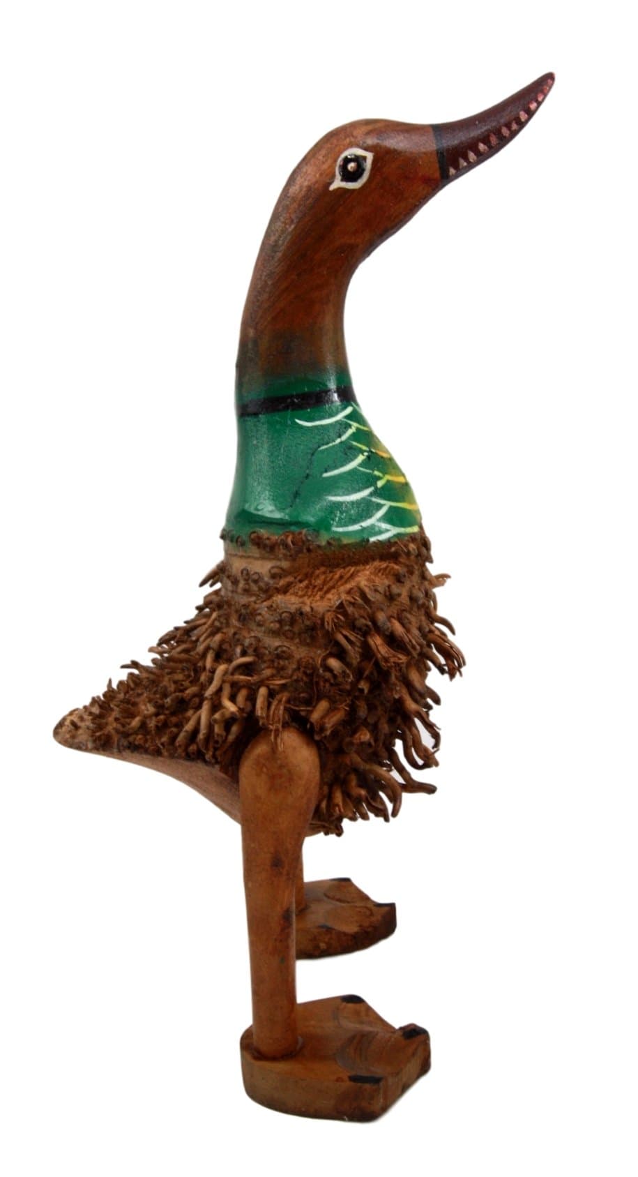 Hand Made Wood Artisans "Bebek Akar" Duck Tree Root Art Decorative Figurine 10"H