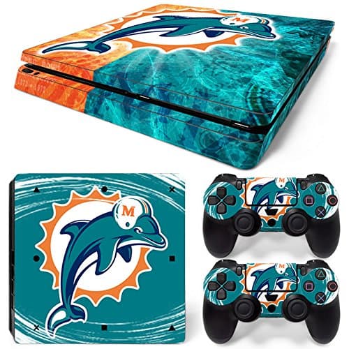 FriendlyTomato PS4 Slim Console and DualShock 4 Controller Skin Set - Football NFL - PlayStation 4 Slim Vinyl