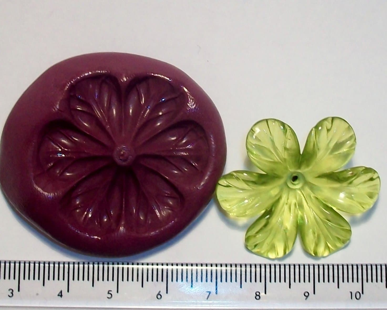 Silicone Mould Open Flower Leafs Icing Cake Cupcake Decoration