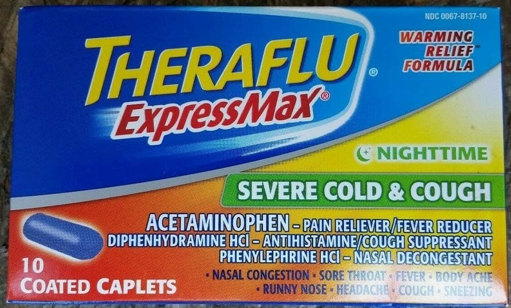 Theraflu ExpressMax Severe Cold & Cough (Night Time) 2 Boxes of 10 ct.