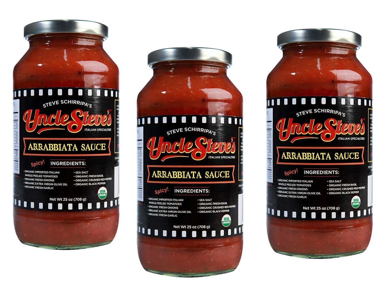 Uncle Steves Sauce, Arrabiata, 25 Ounce