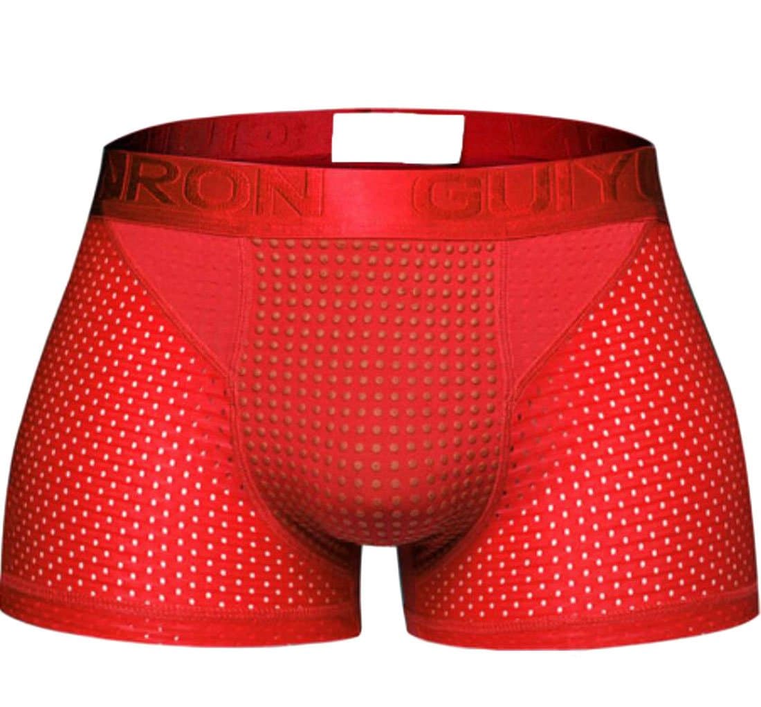 Gnao Men Basic Magnetic Therapy Breathable Underwear Boxer Briefs