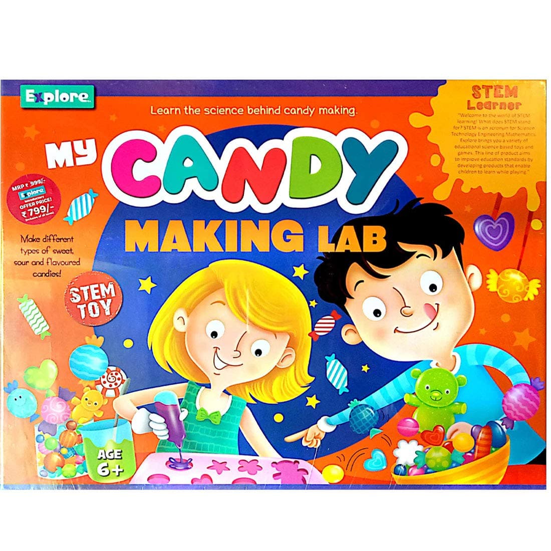 Raj Toy Store Kid's Stem Learner Explore My Candy Making Lab