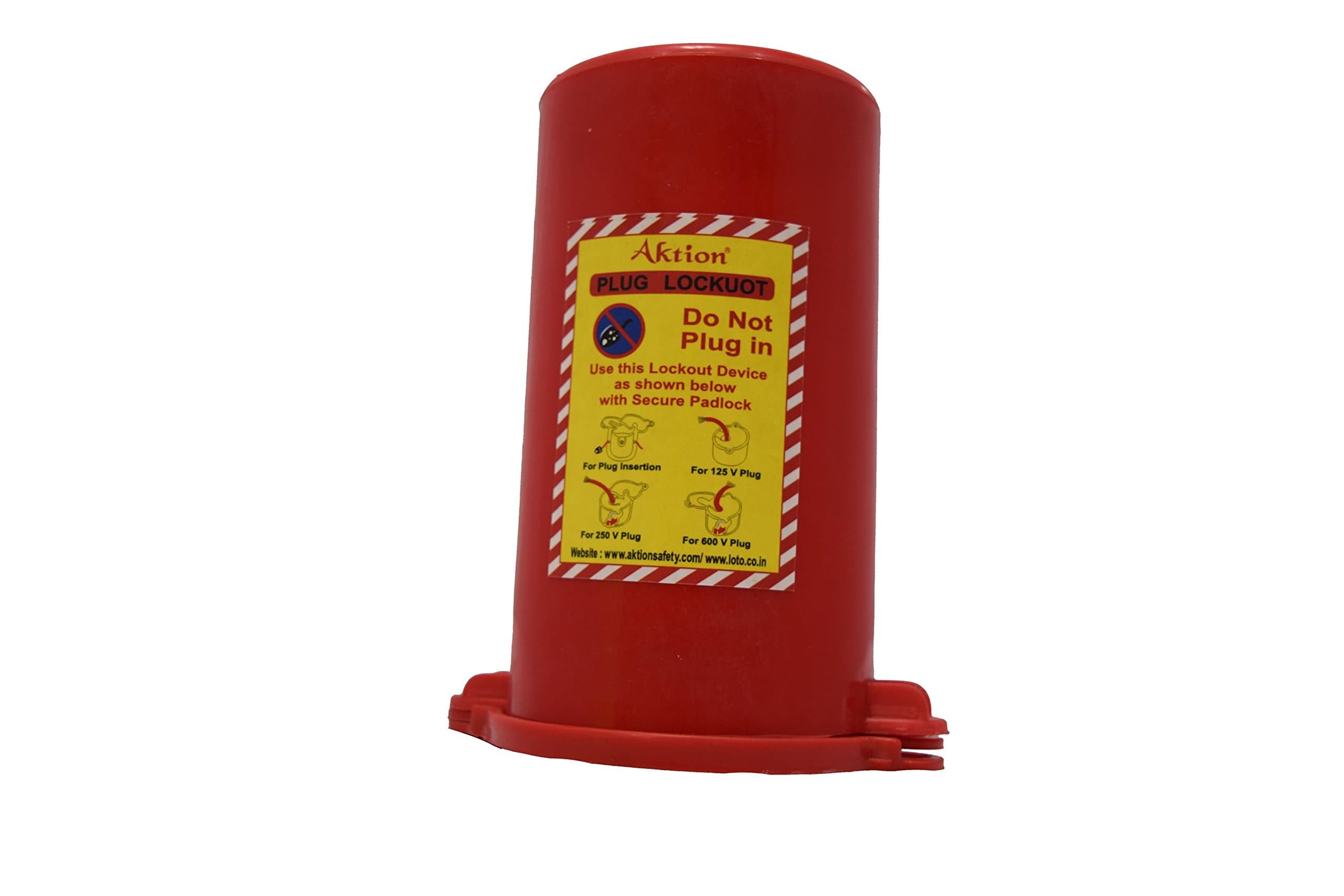 Aktion Safety Plastic Universal Multi Device Lockout Ak-Uel-91A, 3.4 X 6", Pack Of 1, Red