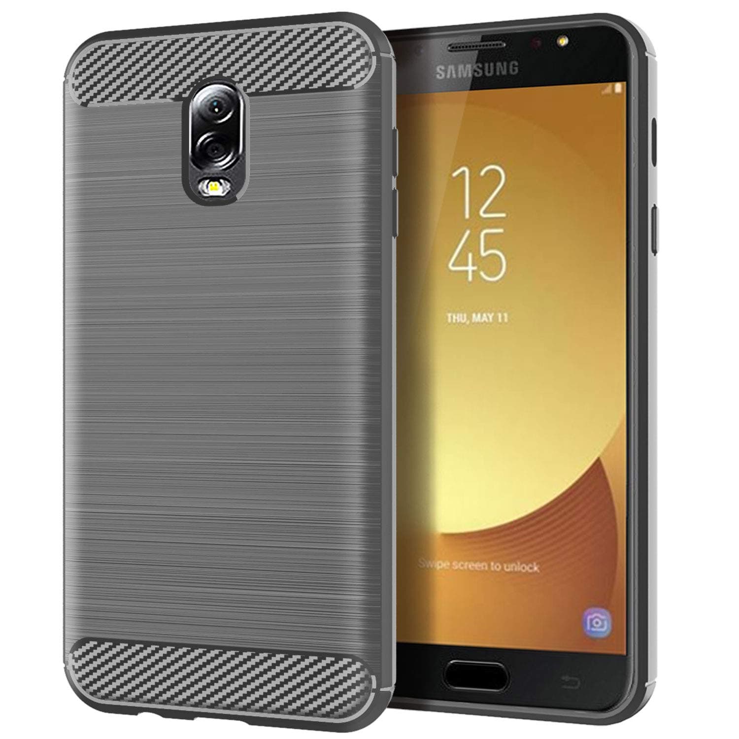 Samsung Galaxy C8 case,Soft Feeling Full Protective Anti-Scratch&Fingerprint + Scratch Resistant Fit Mobile Phone Case Cover for Samsung Galaxy C8