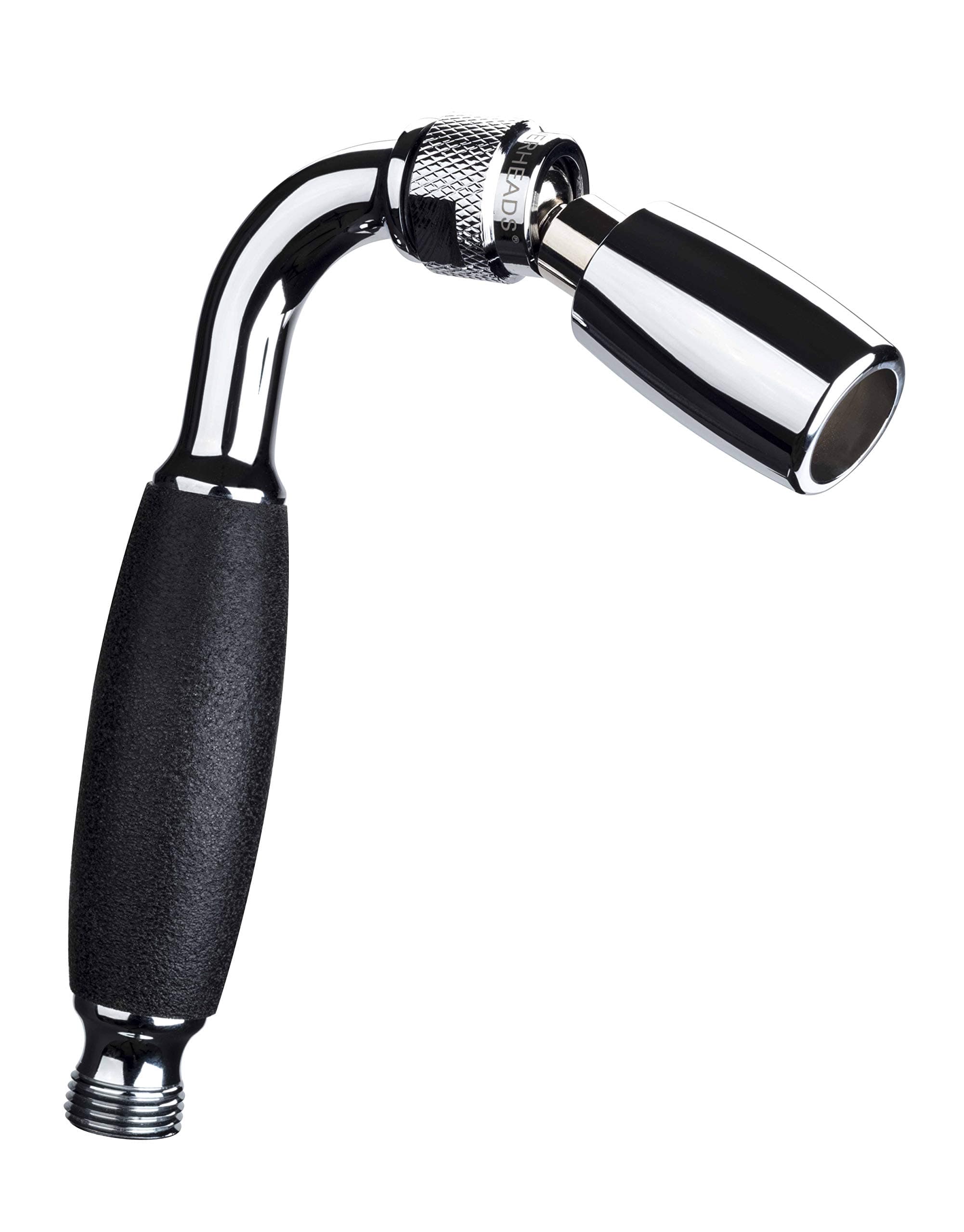 High Sierra's Solid Metal Handheld Showerhead with Slip-Free Grip - WaterSense Certified Low Flow 1.8 GPM - Stunning Chrome Finish