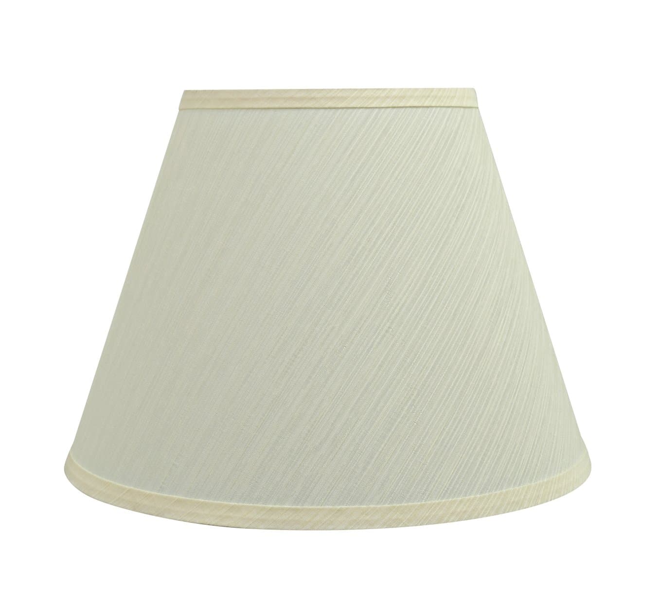 Aspen Creative32684 Transitional Empire Shape Spider Construction Lamp Shade, Cream, 7" Top x 13" Bottom x 9-1/2" Slant Height