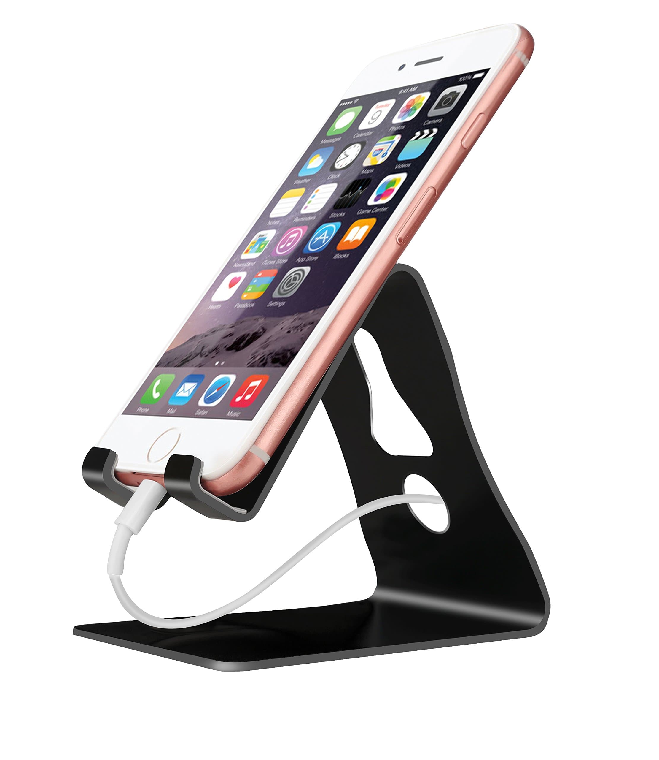 Cell Phone Stand, It Focus Desk iPhone Stand Dock,Cradle,Holder for Switch ,for iPhone X 8 7 6 6s Plus 5 5s 5c ,Universal Phone Stand Holder Accessories for Mobile Phone-Black