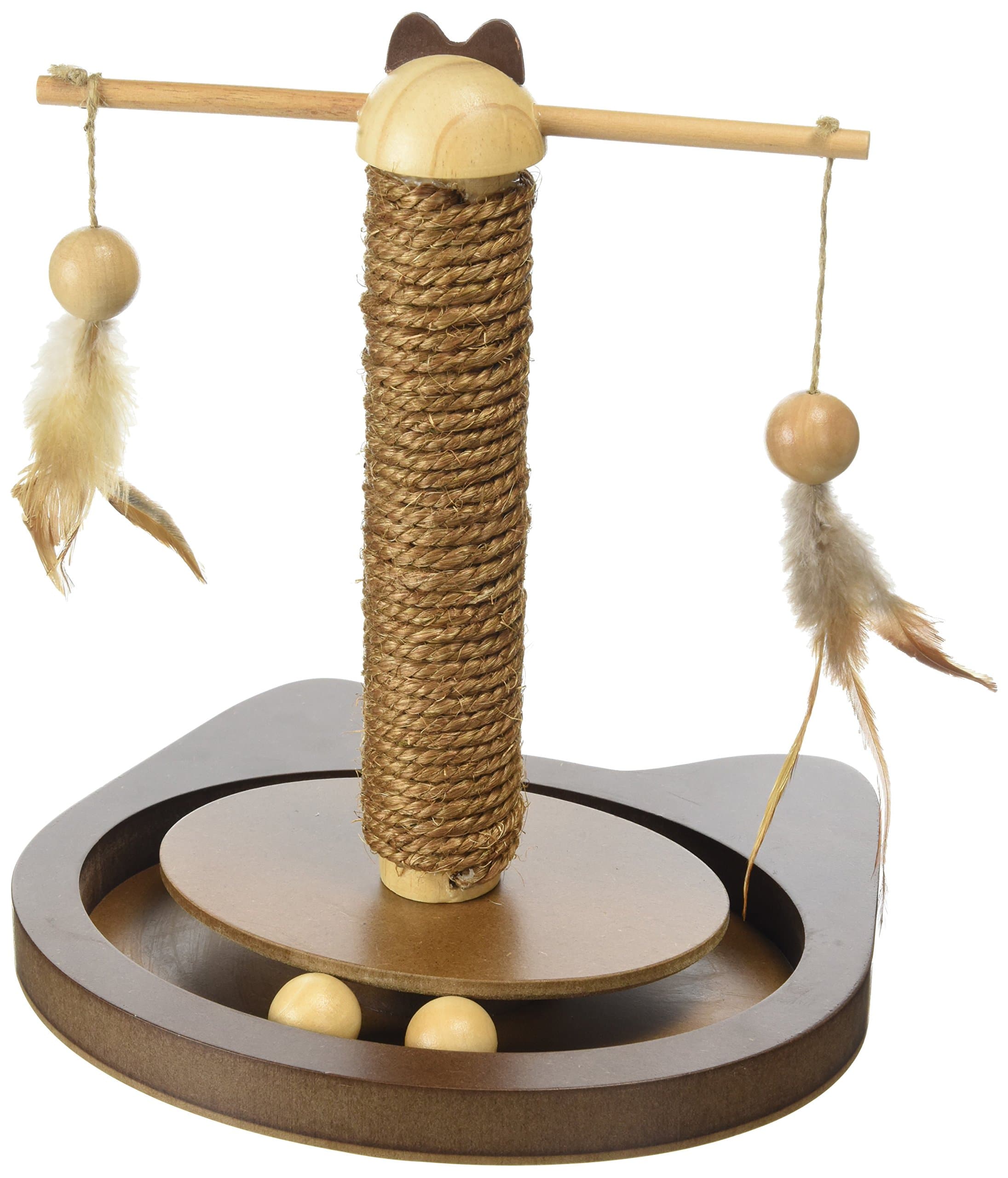 Earthy Pawz Kitty Teaser Scratch Post Cat Toy