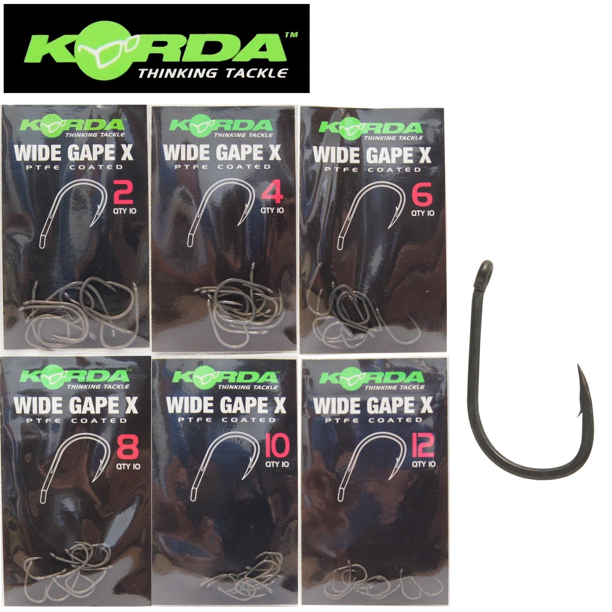 Korda Wide Gape X Barbed Hooks