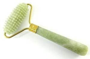 Jade Gemstone Healing Massage Serrated Wand Roller