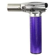 Hyper Butane Torch 2 Flame Adjustable 6" Purple with Free Bakebros Silicone Container and Sticker