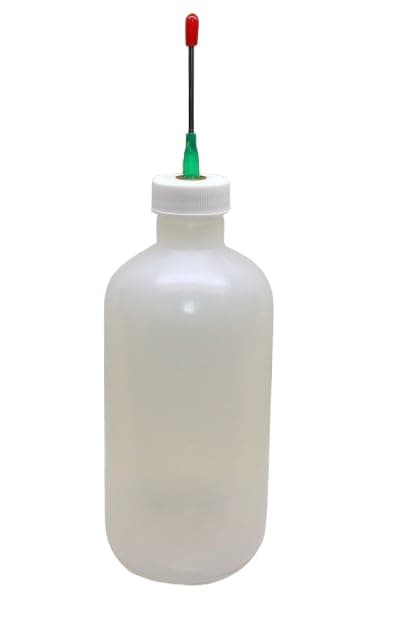 HYPO-848 - Thick Epoxy & Cement Applicator - 8 Ounce clear Plastic bottle with 14 Gauge Blunt tip