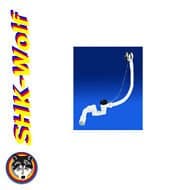 Sanit Waste Trap Bath Basin Plug Flexible Overflow