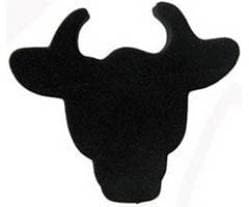 Rodeo Bull Silhouette Antenna Topper