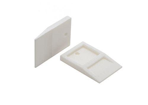 Tavy 1/8" White Wedge Spacers (100/bag)