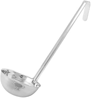 Winco One Piece Stainless Steel Ladle, 12 Ounce, 12.75"