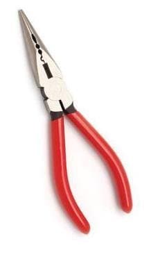 6-1/2-inch Multi-function Long Nose Pliers with Stripping, Crimping and Cutting Features for Small Wires. Ideal for Working on Telecommunication and Electrical Wires in Confined Areas.
