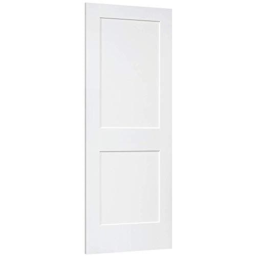Snavely International 2-Panel Door, White Primed Shaker, Solid Wood Core