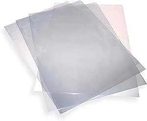 25 x A3 Acetate Sheets 240 Micron Plastic PVC Sheets Clear Heavy Duty Acetate Transparent Cover Clear Plastic Sheeting for Protective Binding Covers Stencils Etching and Crafts