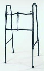 Walker - Wide Extra Tall. This Walker has a Double tube cross brace, side leg braces with brace clamps for added safety. Weight capacity to 600 pounds.