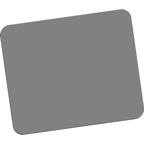 Fellowes Mouse Mat with Non-Slip Rubber Base - Solid Colour Mouse Pad - Suitable for Both Optical and Laser Mice - 186 x 224 x 6mm - Silver